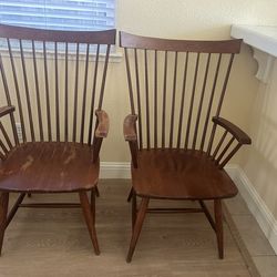2 Wooden Chairs