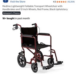 Lightweight Transport Chair 18”