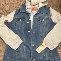 Levi’s Boys Denim Jacket With Hood XL