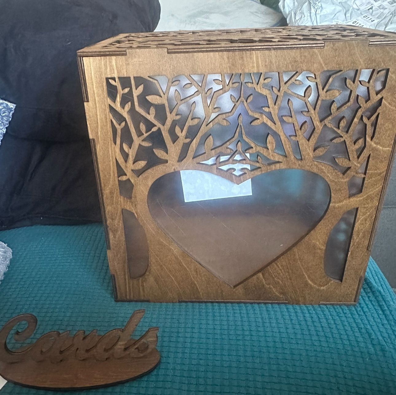 Wedding Card Box With Cards Sign