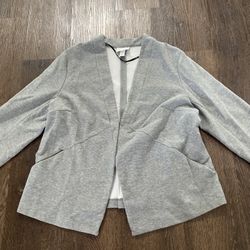 Womans Gray Jacket Size 2x By Ava Viv #18