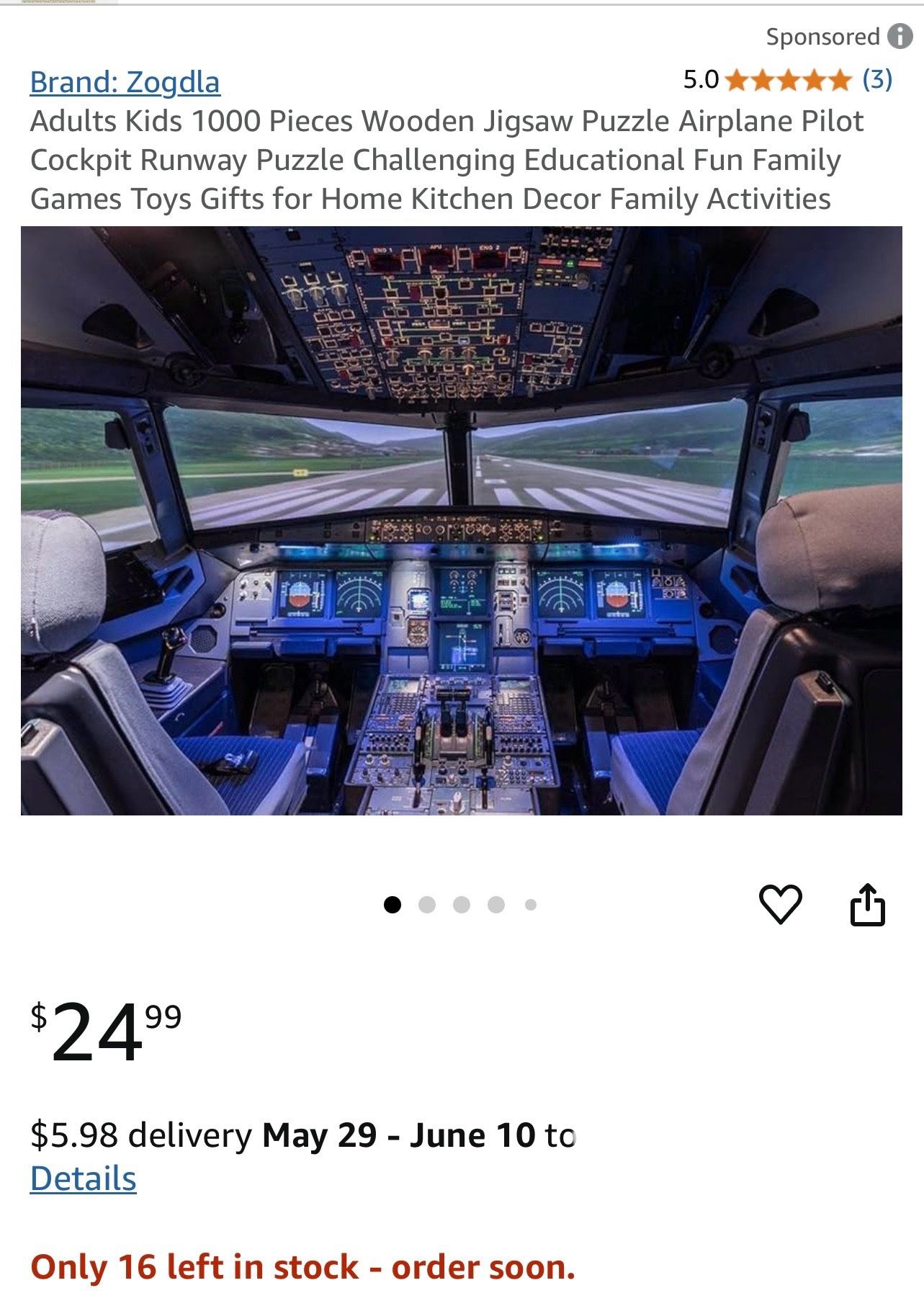 1000 Airplane Pilot Puzzle