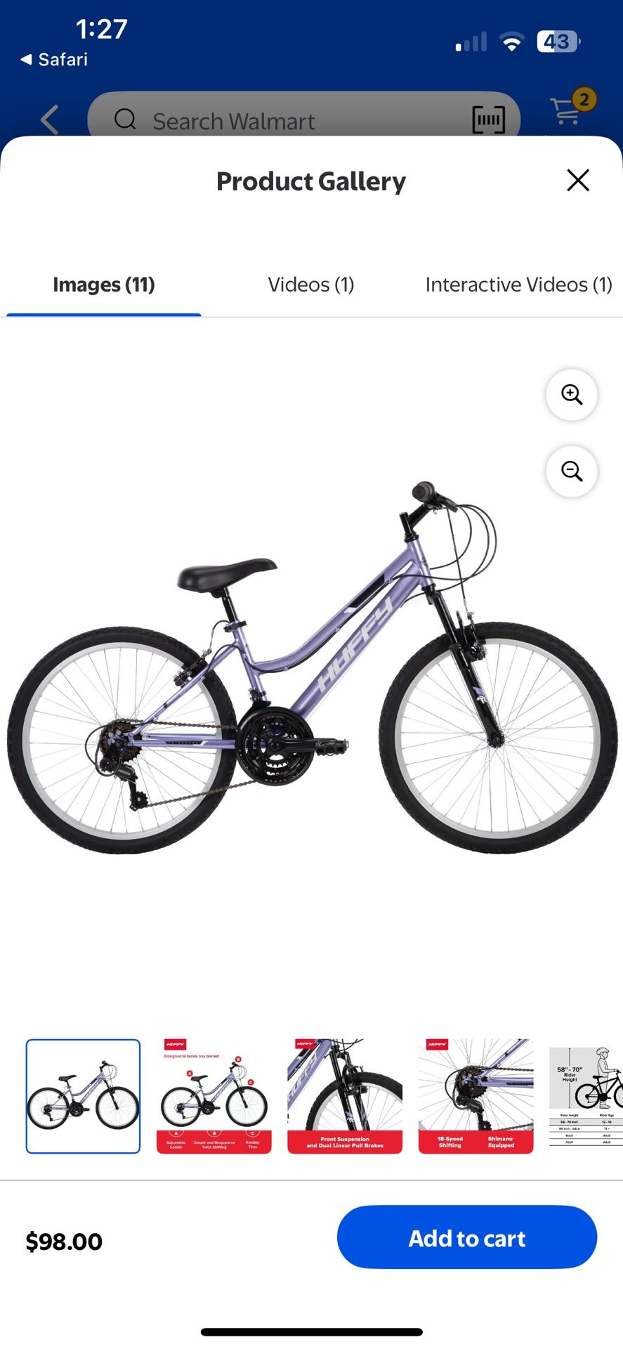 Girls Mountain Bike