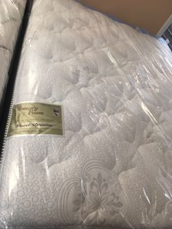 Sweet dreams blue gel mattress and box