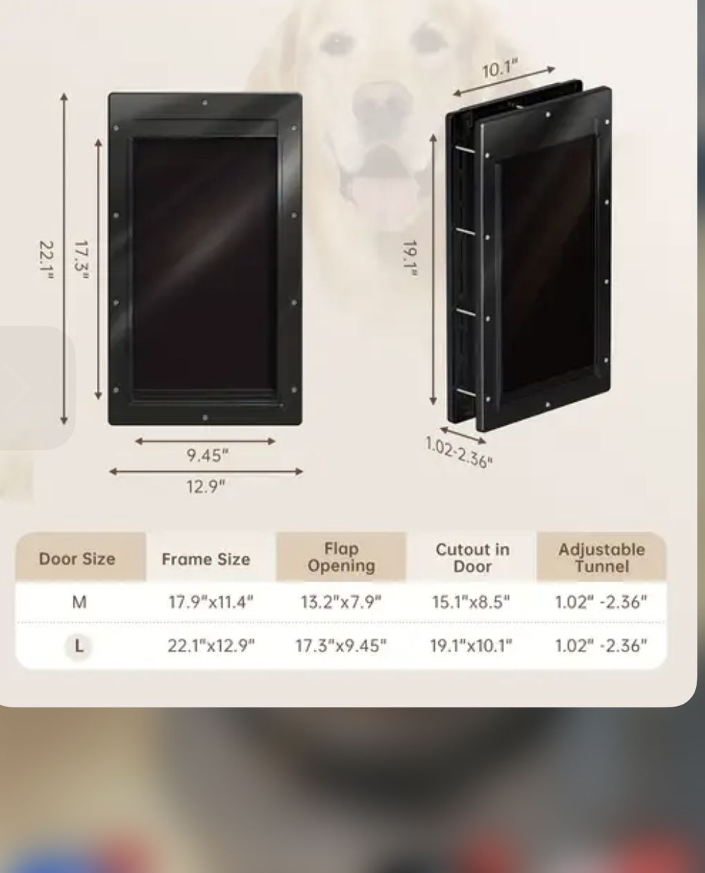 Lg Brand New In Box Double Door Doggie Door