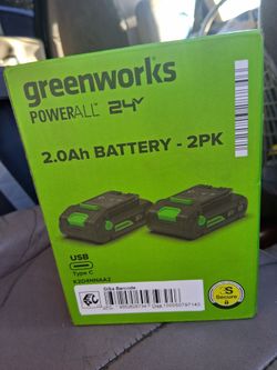Greenworks 2pck Batterys
