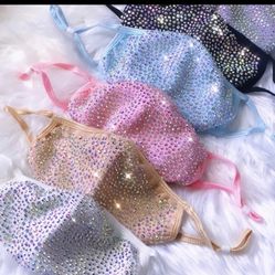 Rhinestone Face Masks 😷 💎