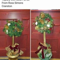 Christmas Topiary  Topiary with green Pot