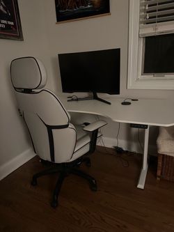 Standing Adjustable Desk, Chair, Monitor - starting at $75