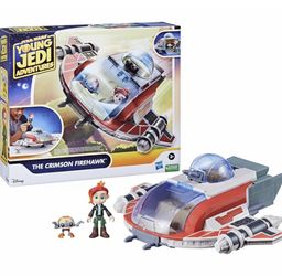 Disney Star Wars Young Jedi Adventures Crimson Firehawk Team Transport Ship Toy