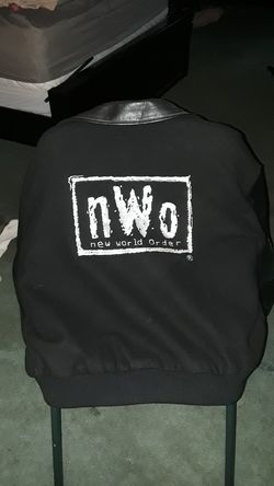 large leather sleeve coat