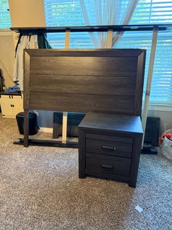 Queen bed frame and dressers
