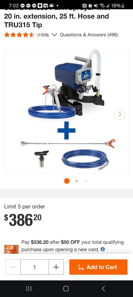 Magnum Project Painter Plus Stand Airless Paint Sprayer with 20 in. extension, 25 ft. Hose and TRU315 Tip
