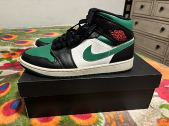 Nike Jordan 1 Mid Green Toes 