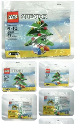 LEGO 30009 Lot Of  5  Christmas Tree Polybag New In Sealed Package 