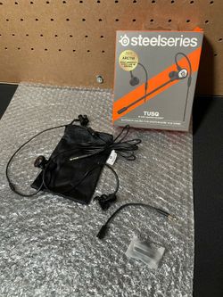 SteelSeries Tusq in-Ear Mobile Gaming Headset – Dual Microphone W/ Detachable Boom Mic – Ergonomic Suspension Design Earphones – for Mobile, Black