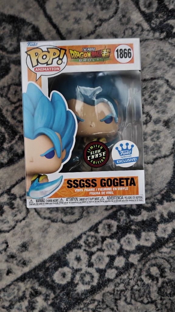CHASE Funko Pop Dragon Ball Super SSGSS Gogeta #1866 Exclusive