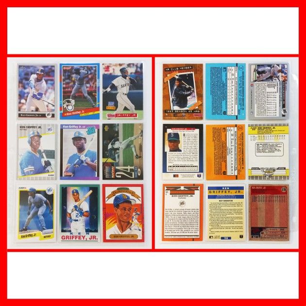 Ken Griffey Jr Baseball Cards Lot Rookies