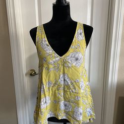 Lush Yellow Womens Blouse