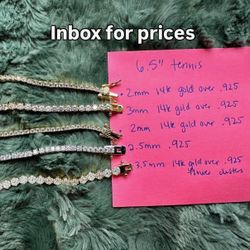 Gold Tennis Bracelet 