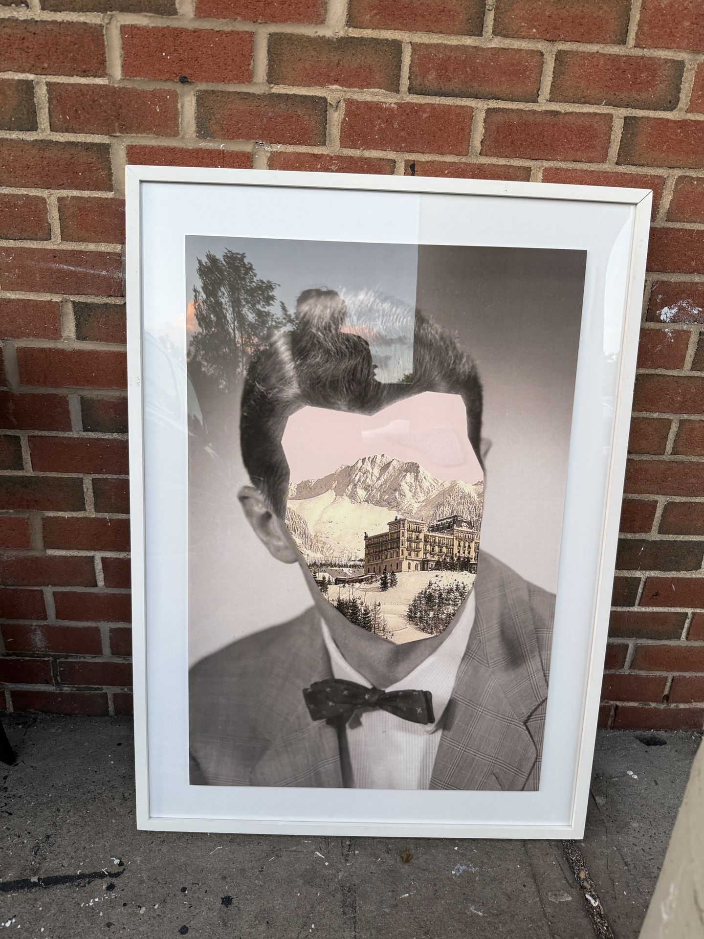 Surrealist Collage Art Print –Vintage Portrait