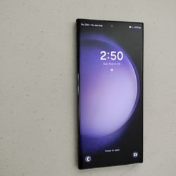 Samsung galaxy S23 ultra 5G 256 GB unlocked color black work very well perfect condiction