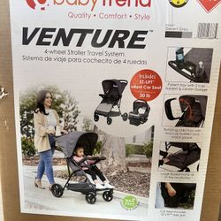 NEW- Baby Trend Venture 4-Wheel Stroller 
