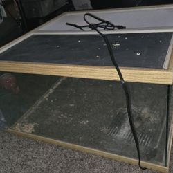 Reptile Tank W/ Heating Pad