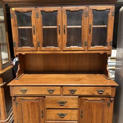 Solid Wood China Cabinet 