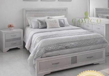 New 4pc bedroom set in box buy now pay later $39 down no credit needed