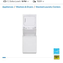 GE Stacked Washer And Dryer 