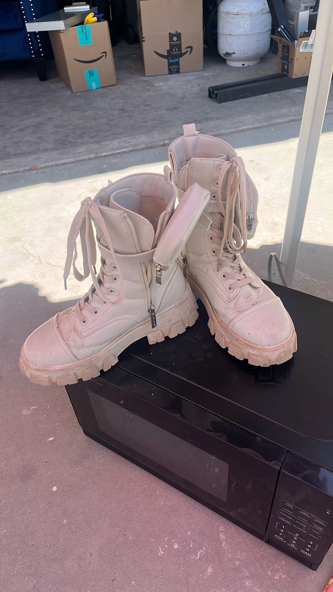 White Rave Boots