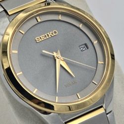 Seiko Solar Two Tone Men's Watch 