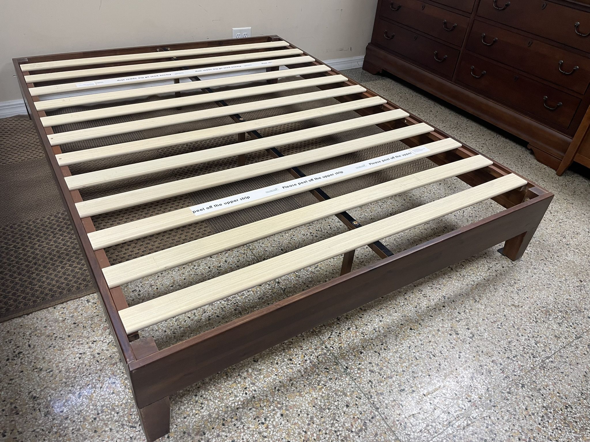 New Queen Wood Platform Base 🚚 extra Nueva plataforma de cama Queen
