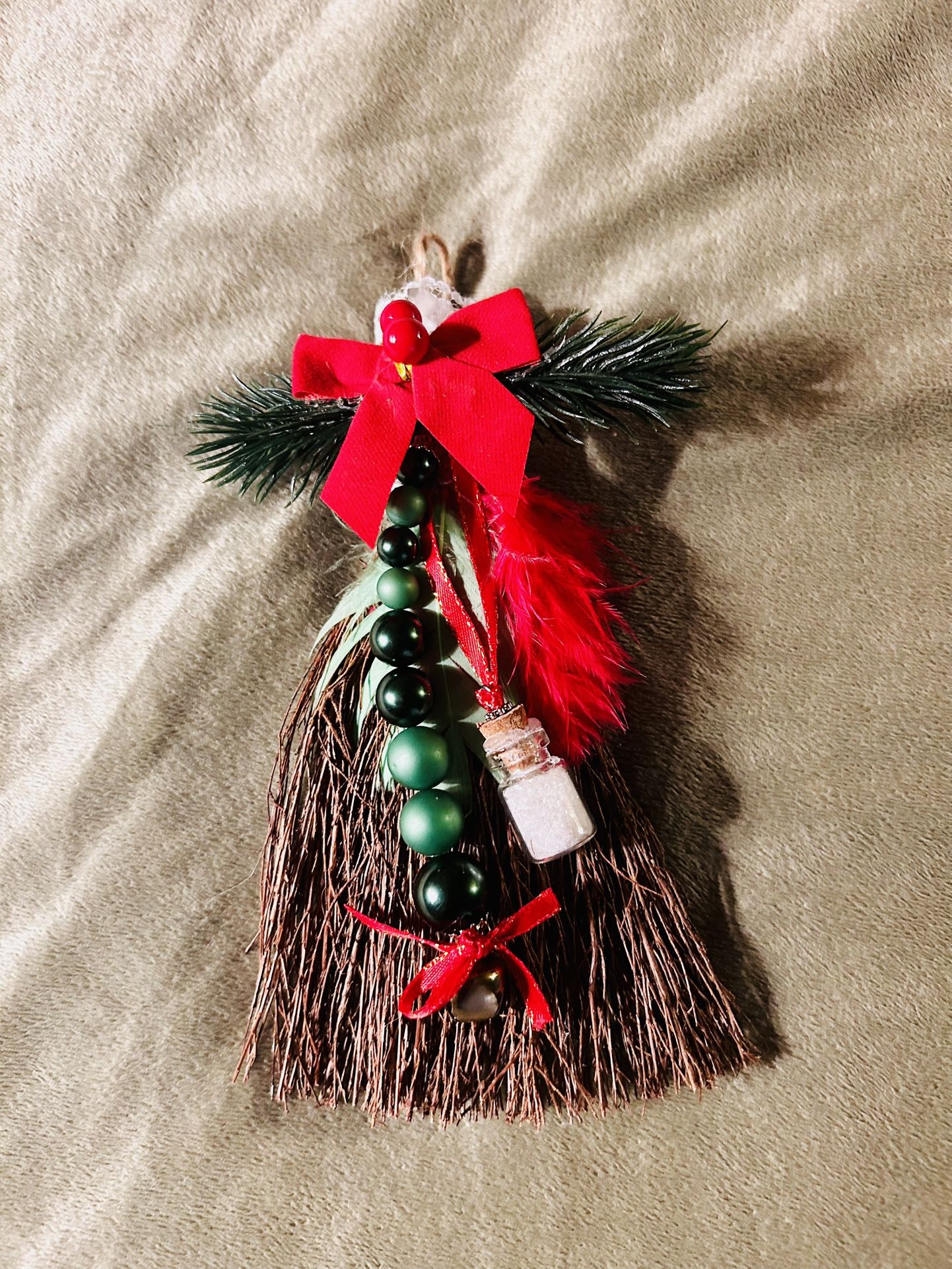 ✨ Handmade Holiday Yule Besom – Good Luck, Blessings & Protection ✨ by LittleHeathenMama