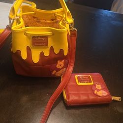 Winnie The Pooh Purse With Matching Wallet