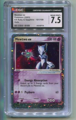 Mewtwo EX Ruby And Sapphire CGC 7.5
