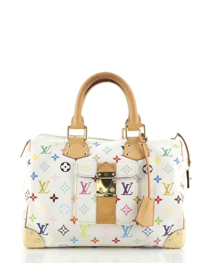 Louis Vuitton - Speedy 30 Monogram Multicolore Canvas Blanc