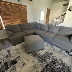 Costco Gray Sectional With Ottoman