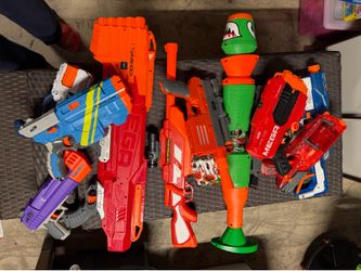 Set of10 NERF Guns