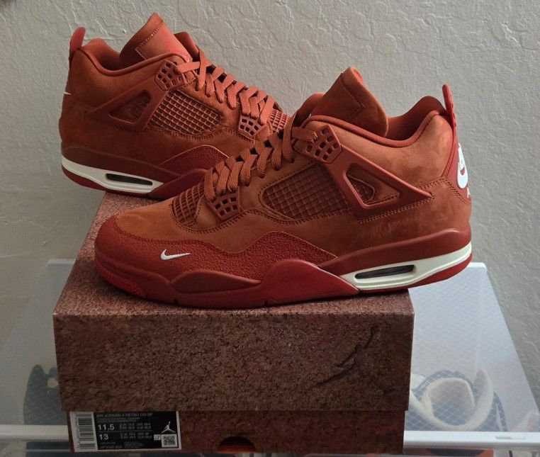 Jordan 4 Retro OG SP Nigel Sylvester Brick By Brick Brand New DS 💯 Authentic Size 11.5m/ Please Read Full Description Before Asking 