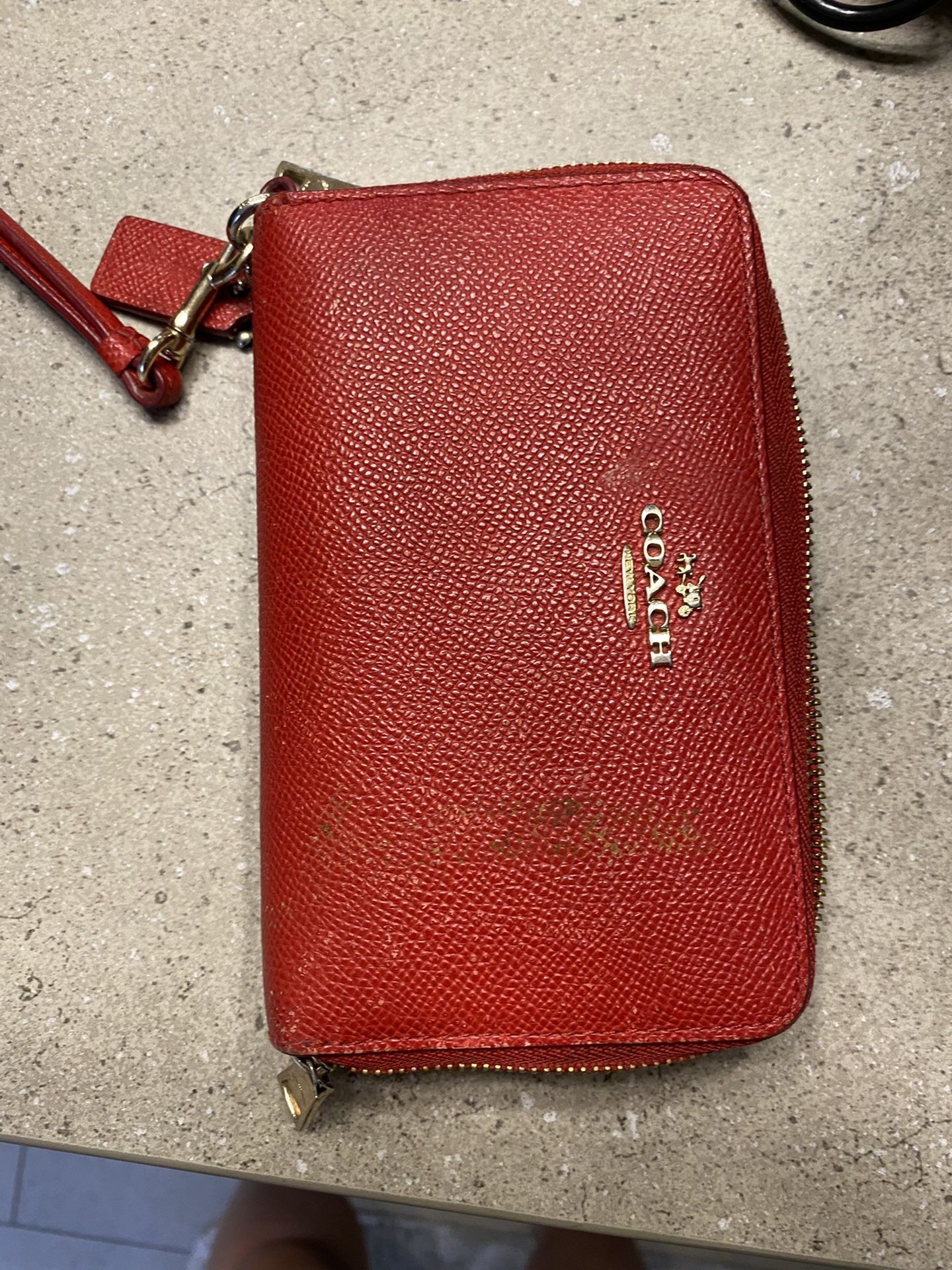 Red Coach Wallet