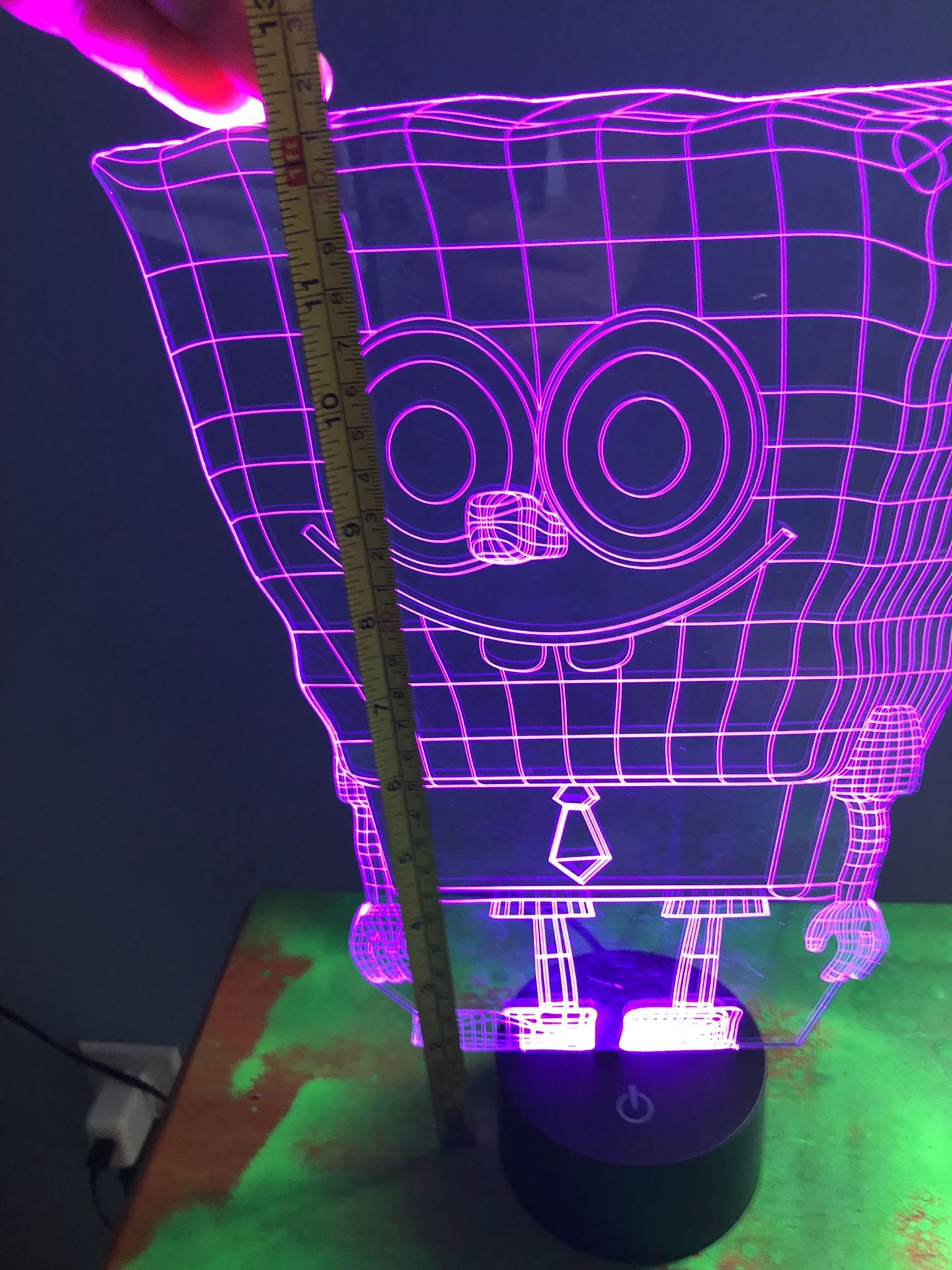 Kids Room Decoration Soccer Or Sponge Bob 3D Lamp