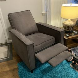 Microfiber Gray Recliner