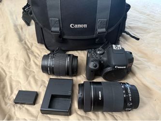 Canon EOS Rebel T6 DSLR Camera with 18-55mm Lens (1159C003) + EF 75-300mm Lens + Accessories
