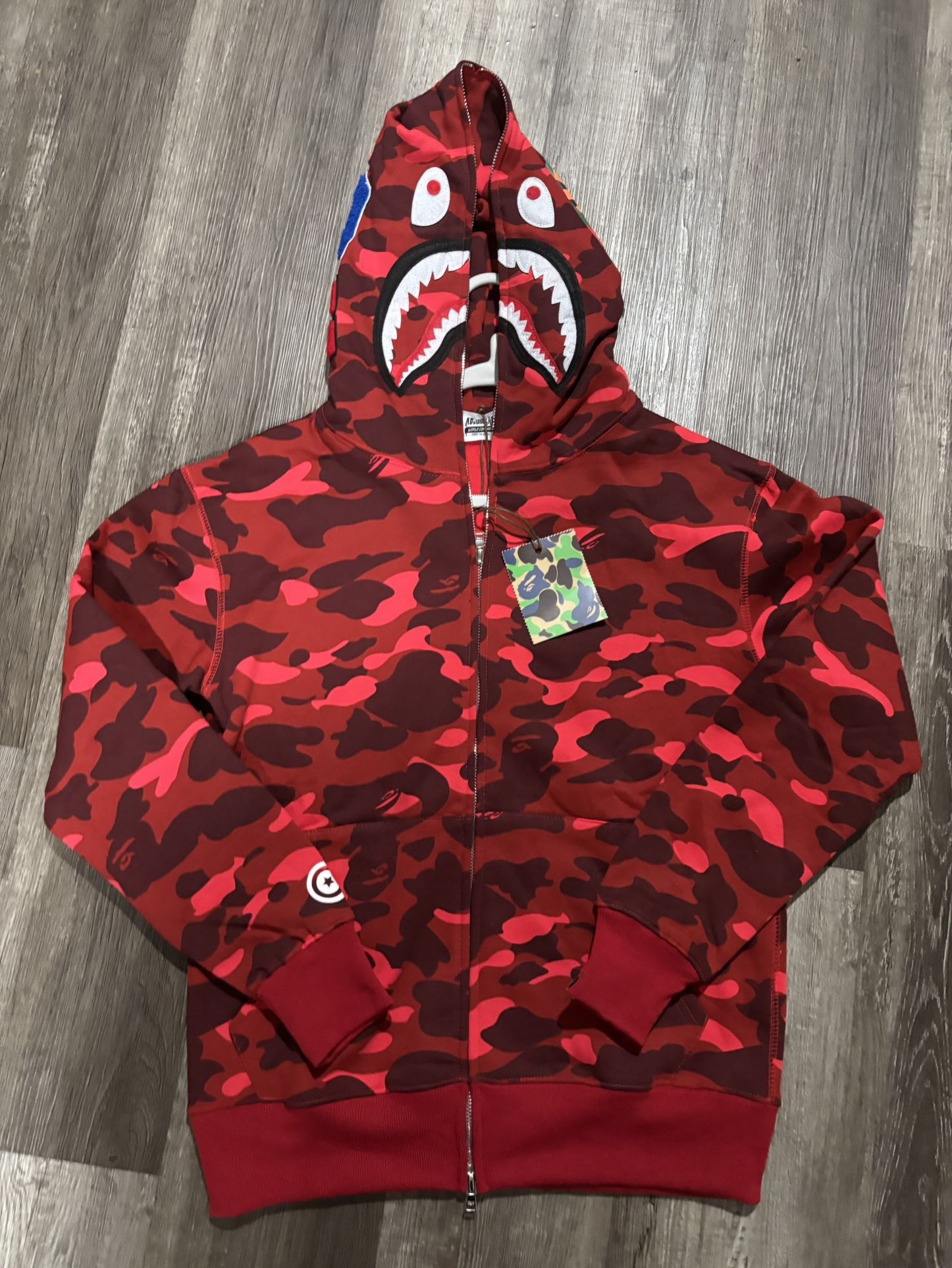Red Bape Hoodie Size Medium