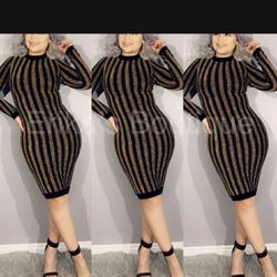 Black And Gold Dress