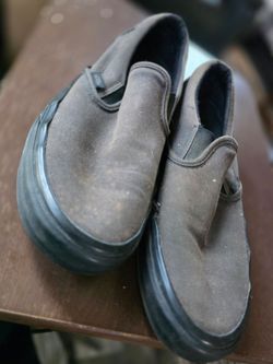 Vans black slip-on