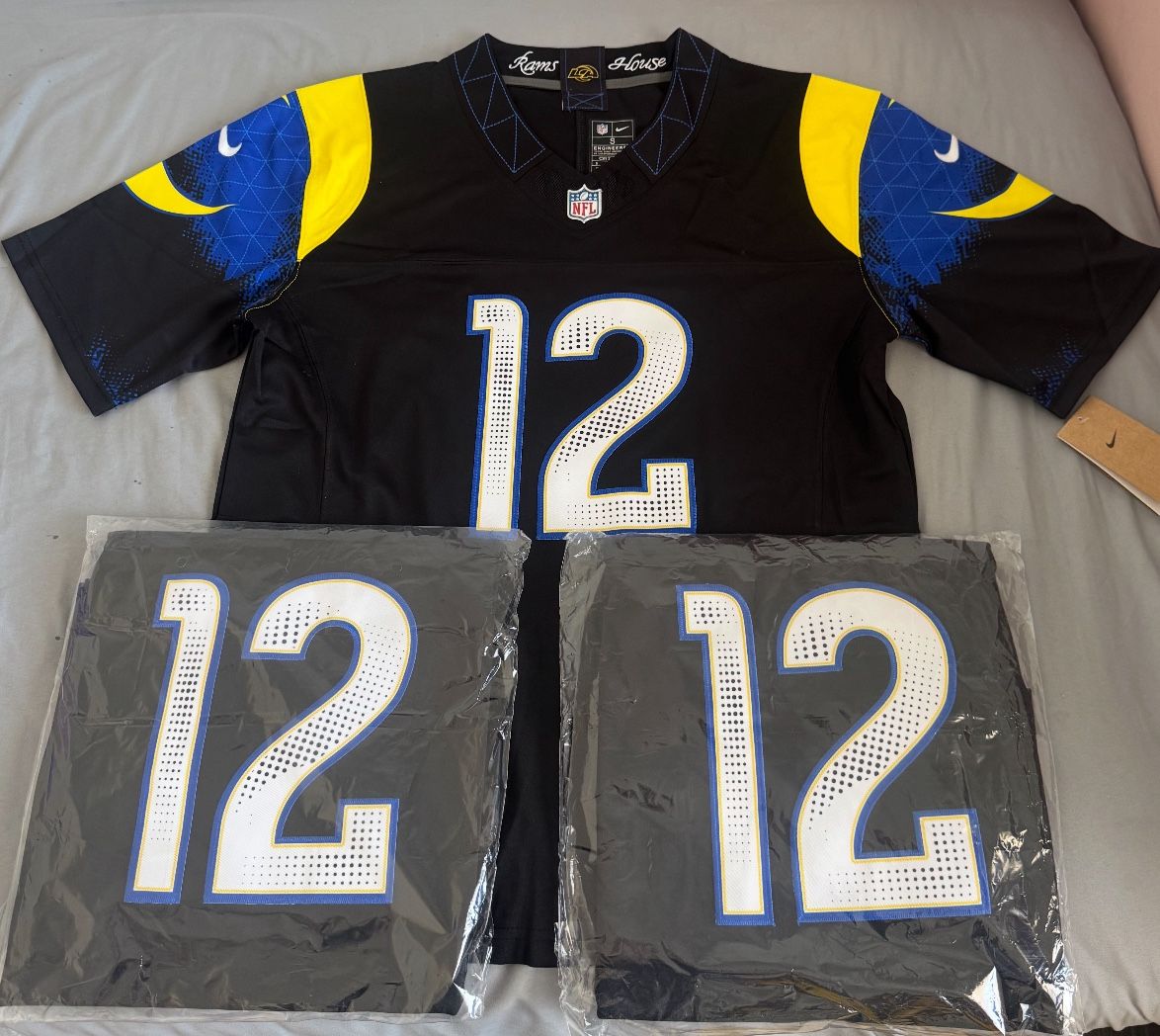 Los Angeles Rams rivalry Stitched Jerseys Small-7X See Prices  Donald Kupp Nacua Bettis Warner Faulk Dickerson