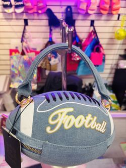 Blue Football Purse